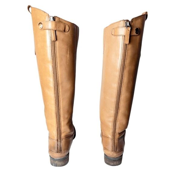SAM EDELMAN Penny 2 Whiskey Leather Riding Boot Size 8M - Picture 5 of 9